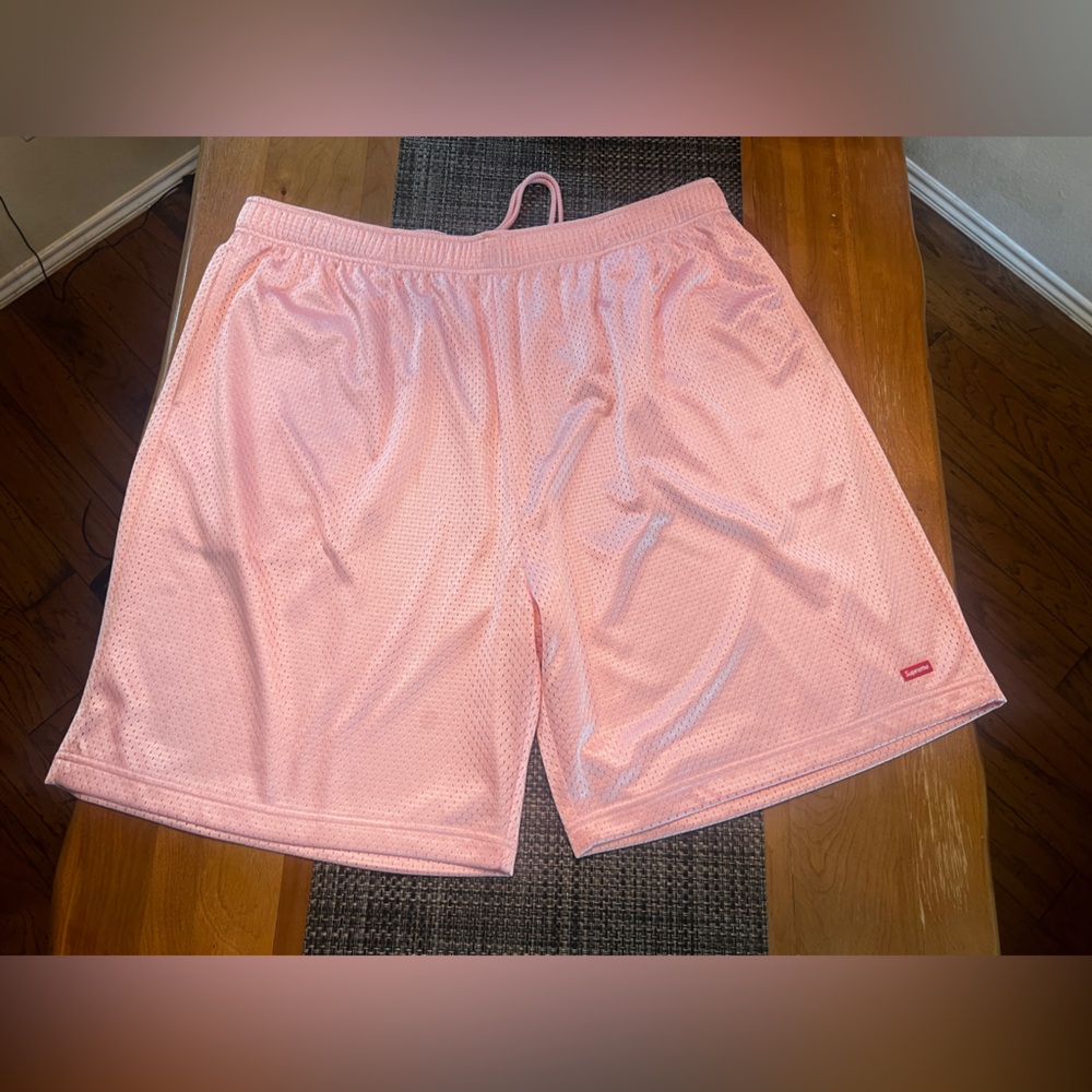 Supreme small box baggy mesh shorts men’s xxl - Pink